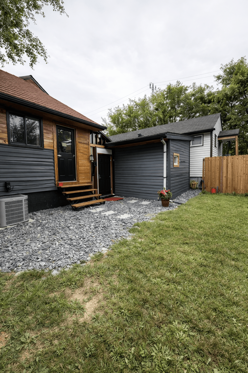 Backyard / exterior view near the addition.